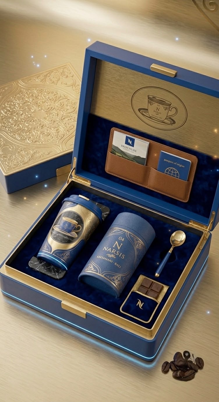 Narsis Coffee gift box — Classic Blue